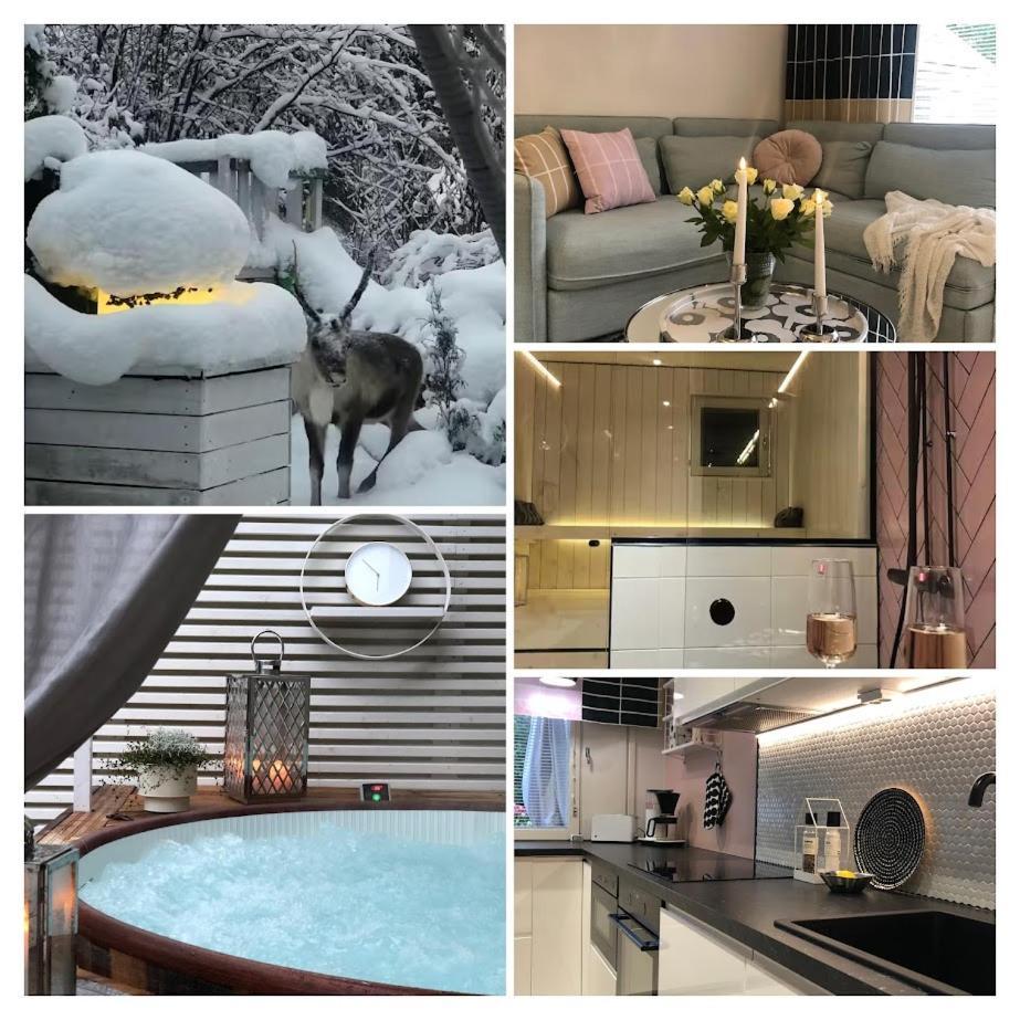Snowcrystal Home With Jacuzzi And Sauna Rovaniemi Eksteriør billede